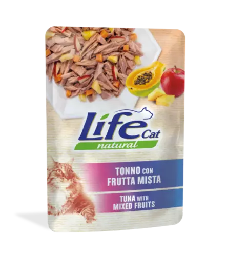 LifeCat Tonnikala&hedelmät 70g - Life märkäruoat - 8034105423817 - 1