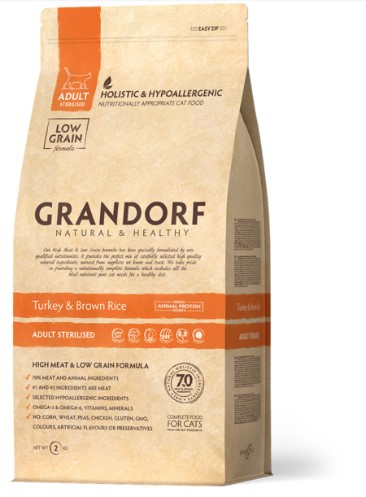 Grandorf Cat Adult Sterilised Turkey - Grandorf kuivaruoat - 5407007851317 - 1