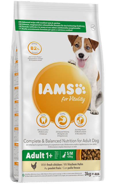 Iams Dog Adult Small & Medium 12 kg - Muut koiran kuivaruoat - 8710255128207 - 1