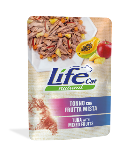 LifeCat Tonnikala&hedelmät 70g - Life märkäruoat - 8034105423817 - 1
