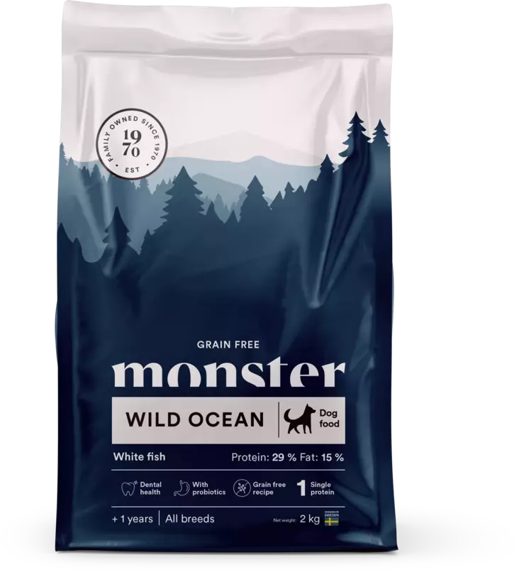 Monster Dog Grain Free Wild Ocean - Monster kuivaruoat - 7350040125007 - 1