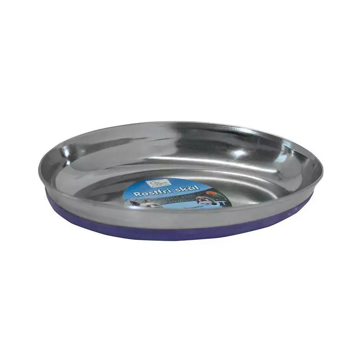 Ozami teräksinen ruokakuppi ovaali 250ml - Kissan ruokakupit - 7330002043877 - 1