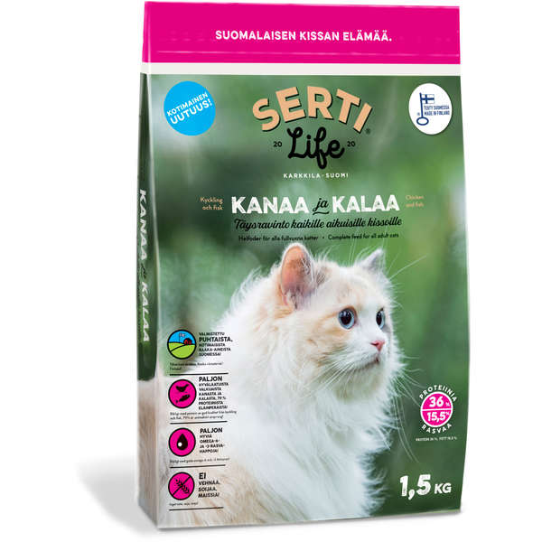 SertiLife kotimainen kissanruoka - Muut kissan kuivaruoat - 6430076910127 - 1