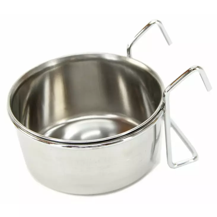 Häkkikuppi pidikkeellä 0,9L - Koiran metalliset ruokakupit - 6438411019597 - 1