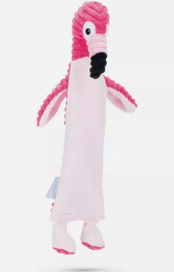 BZ flatino litteä pehmo flamingo - Koiran tekstiililelut - 8712695665977 - 1