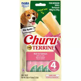Churu Terrine koiranherkku lohi - Koiran makupalat ja herkut - 4262365733337 - 1