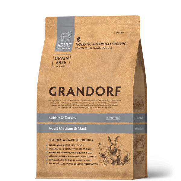 Grandorf Dog Rabbit & Turkey - Grandorf kuivaruoat - 5404009596017 - 2
