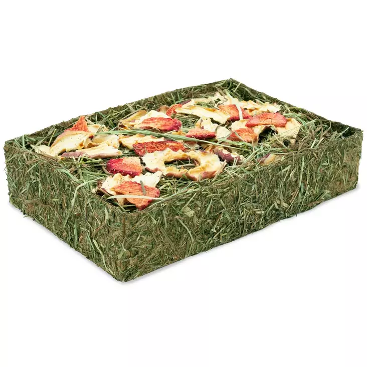 JR Farm Hay-Tray with Fruit 100g - Jyrsijän ja kanin aktivointi - 4024344259487 - 1