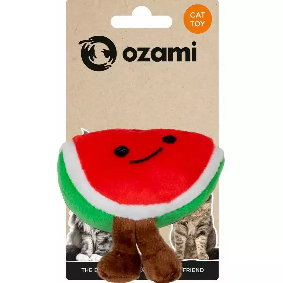 Ozami Meloni pehmo kissanmintulla - Kissan tekstiililelut - 7330002059687 - 1