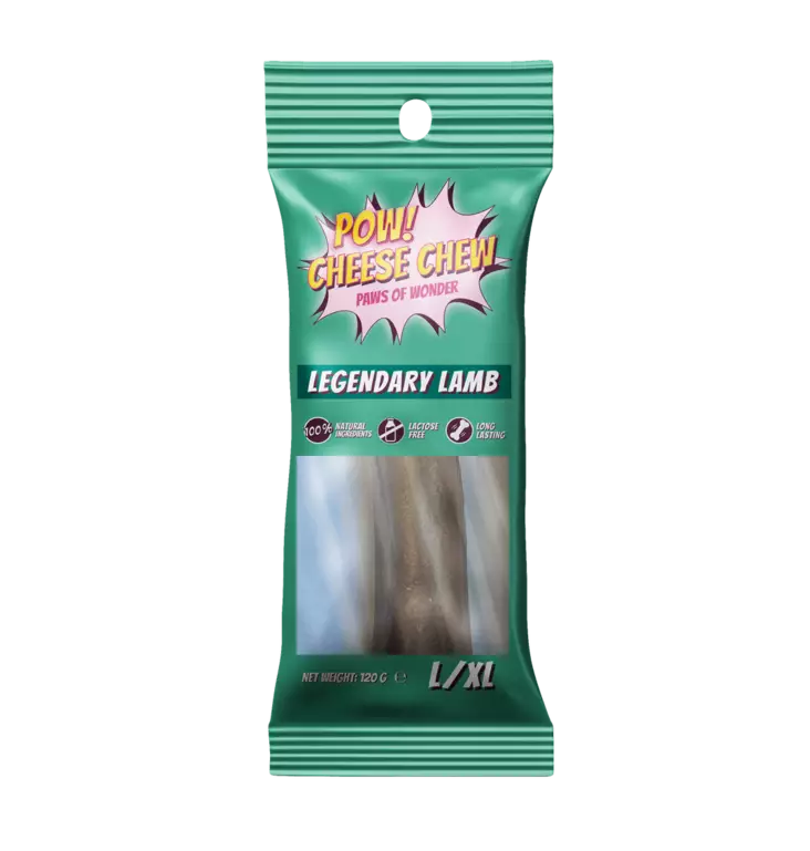 POW! Cheese Chew Legendary Lamb L/XL - Koiran puruluut - 7350040130797 - 1