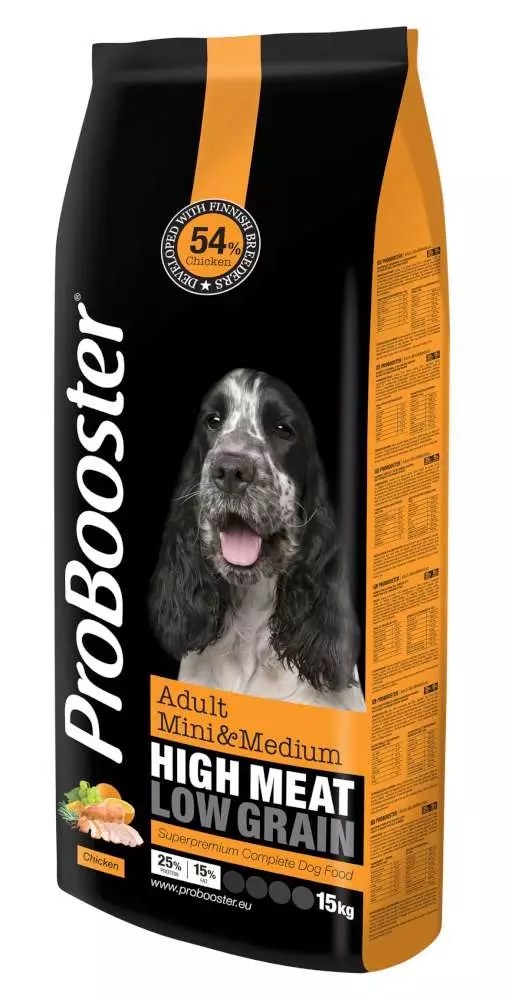 Probooster adult mini&medium kana 3kg - Muut koiran kuivaruoat - 6430031876307 - 1