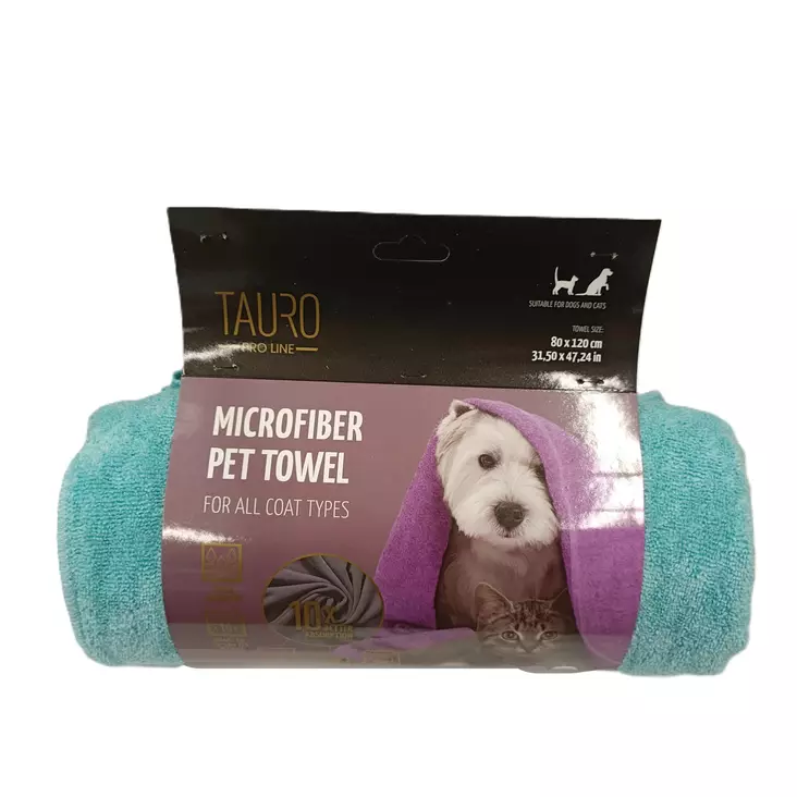Tauro mikrokuitupyyhe 80x120cm minttu - Siivous- ja puhdistustuotteet - 4779051636907 - 2