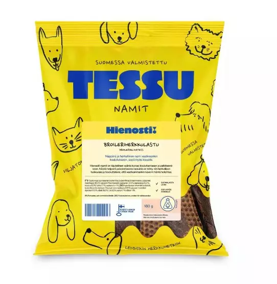 TessuHienosti Broilerin Herkkulastu 140g - Koiran makupalat ja herkut - 6420614792827 - 2