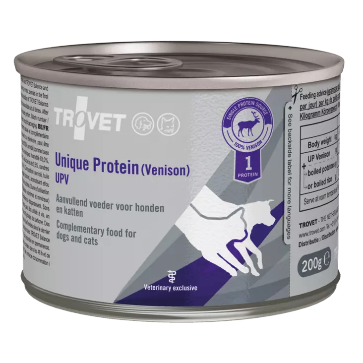 Trovet dog/cat UPV Unique protein peura - Eläinlääkäriruuat - 8716811031417 - 1