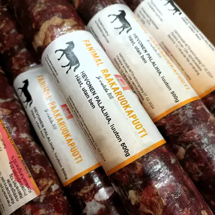Fanimal Hevosen palaliha 500g pötkö - Fanimal pakasteruoat - 6429810863188 - 2