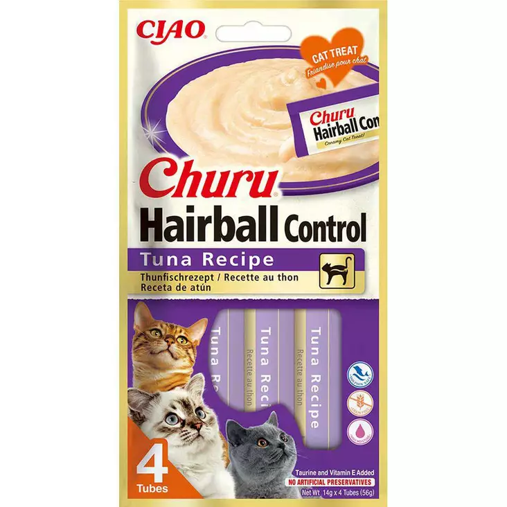 Churu Hairball Herkkutahna Tonnikala - Kissan makupalat ja herkut - 4262365730558 - 1
