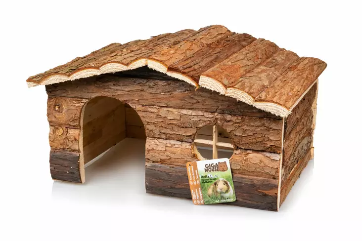 Gigamouse Jyrsijän puumökki Bella - Mökit ja pesät kaneille ja jyrsijöille - 3664471010158 - 1