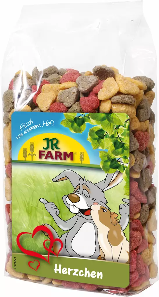 JR Farm sydämet 200g - Muut jyrsijän ja kani  herkut - 4024344117398 - 1
