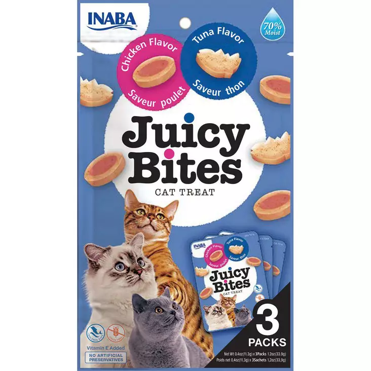 Juicy Bites Kana/tonnikala 3pack - Kissan makupalat ja herkut - 8859387701688 - 1