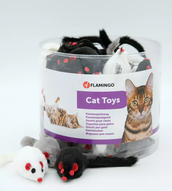 Karvahiiri kissanmintulla 5cm - Kissan hiirilelut - 5400274733478 - 2