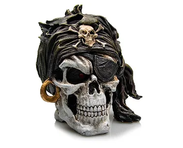 Merirosvo pääkallokoriste 17cm - Akvaarion koristeet - 3664471007868 - 1