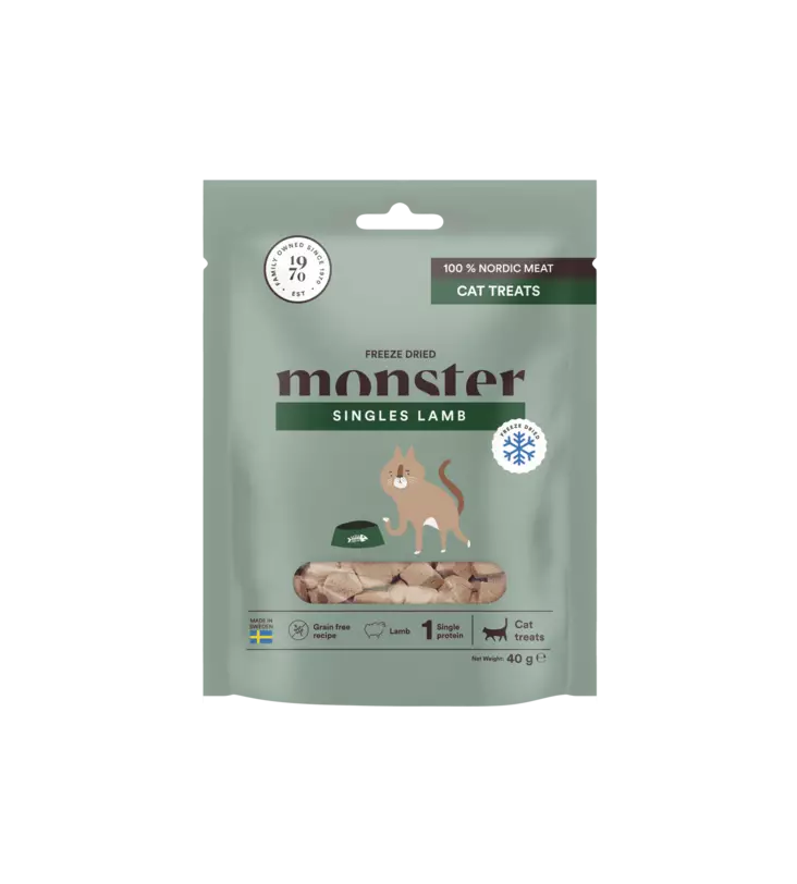 Monster Cat Treats FD Lamb 40g - Kissan makupalat ja herkut - 7350040126158 - 1