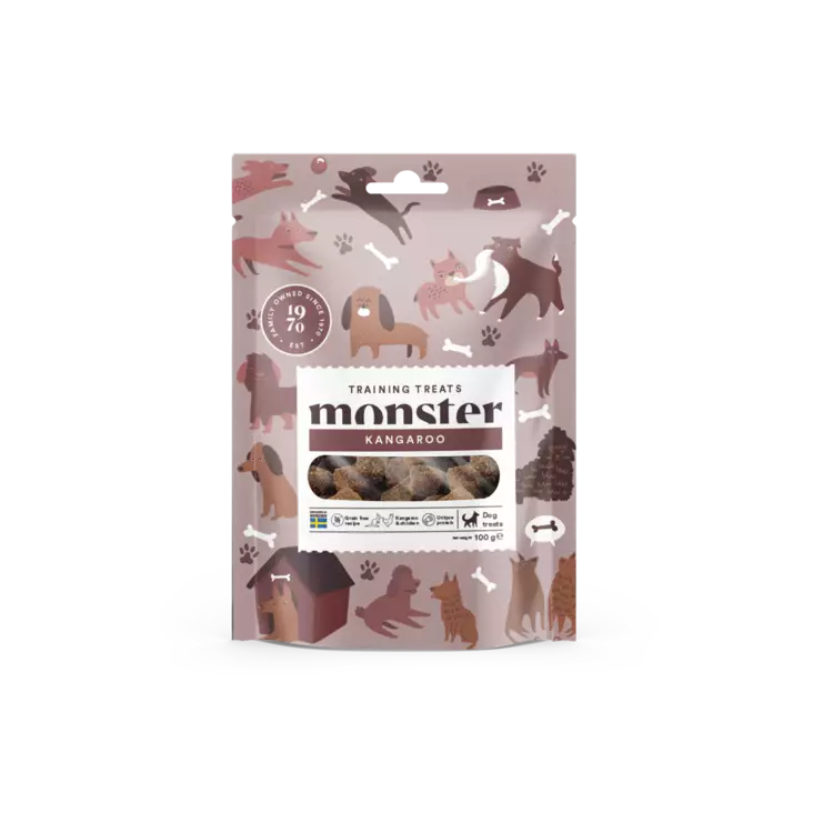 Monster Dog Training Treats Kangaroo 100g - Koiran makupalat ja herkut - 7350040126578 - 1
