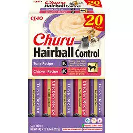 Churu Hairball Control 20kpl - Kissan makupalat ja herkut - 4262365731388 - 1