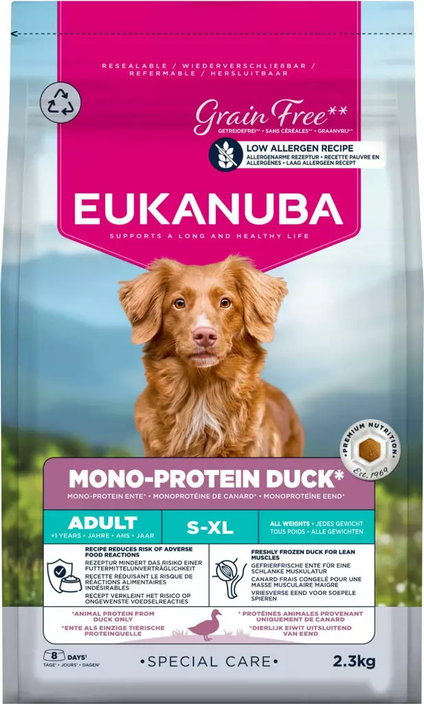 Eukanuba Daily Care Mono-Protein Duck - Eukanuba kuivaruoat - 8710255189178 - 2