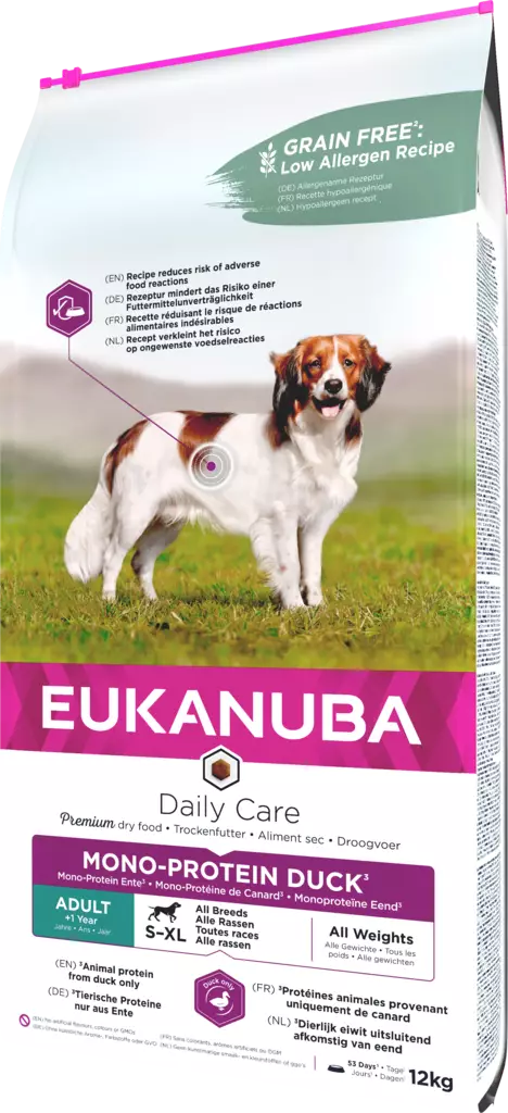 Eukanuba Daily Care Mono-Protein Duck - Eukanuba kuivaruoat - 8710255189178 - 1