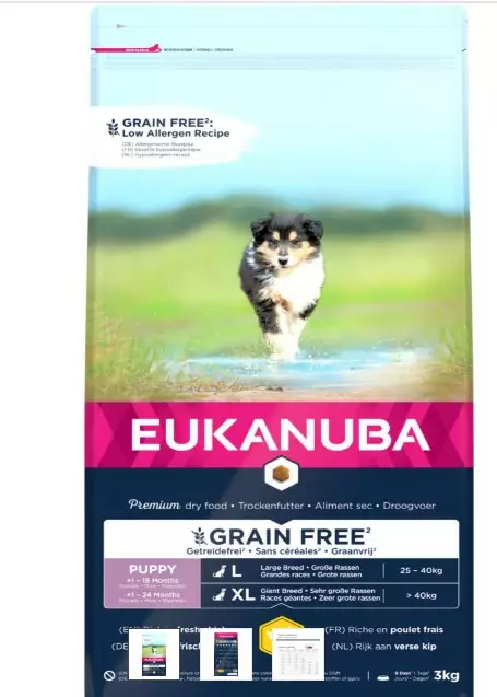 Eukanuba Puppy &junior GF large kana - Eukanuba kuivaruoat - 8710255187938 - 1