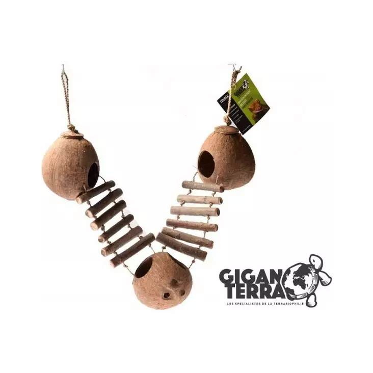 Giganterra Kookossilta 3-osainen - Mökit ja pesät kaneille ja jyrsijöille - 3664471000258 - 1