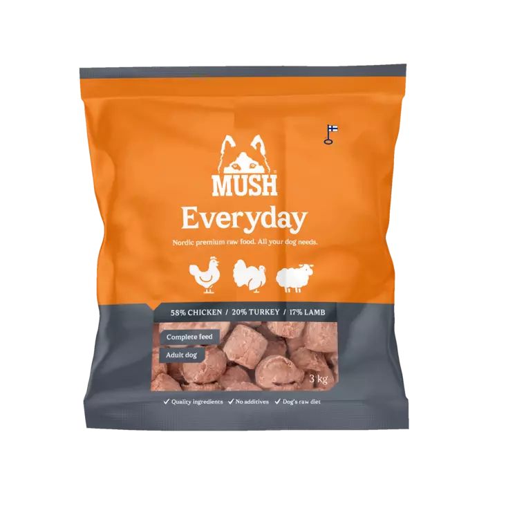 MUSH Everyday Grey 3kg - Mush pakasteruoat - 6430023293228 - 2