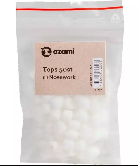 Ozami nosework topsinpäät 50kpl - Nosework-tarvikkeet - 7330002062038 - 1