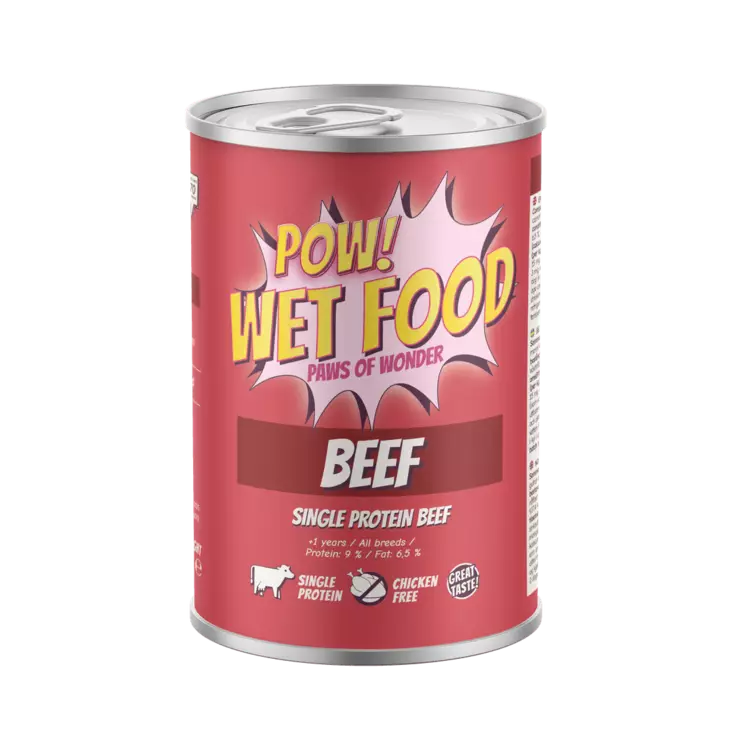 POW! Dog Adult Nauta 400g - Muut märkäruokamerkit - 7350040130698 - 1