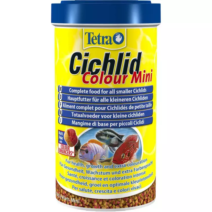 Tetra Cichlid Colour Mini pellets 500ml - Tetra kalanruoat - 4004218197428 - 1