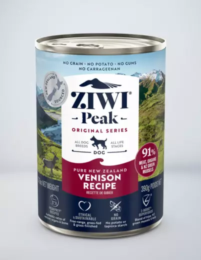 Ziwipeak Good-Dog peura 390g - Koiran kuivatut lihaherkut - 9421016594528 - 1