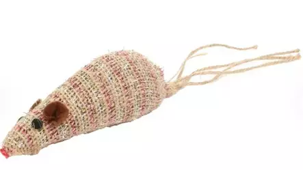 Flamingo Texu rapiseva hiiri - Kissan tekstiililelut - 5400585337839 - 1