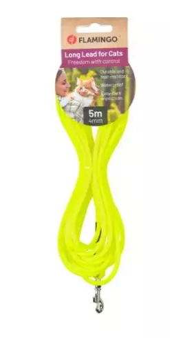 Kissantalutin Caspar, 5m/4mm - Kissan pannat, valjaat ja taluttimet - 5400585209419 - 1