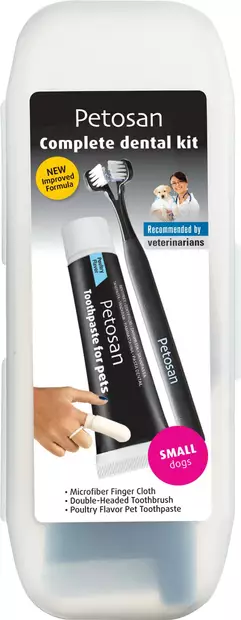 Petosan hammasharjasetti pienet koirat - Koiran hampaiden hoito - 810969000719 - 1