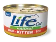 LifeCat Kitten beef 85g - Life märkäruoat - 8034105423459 - 1