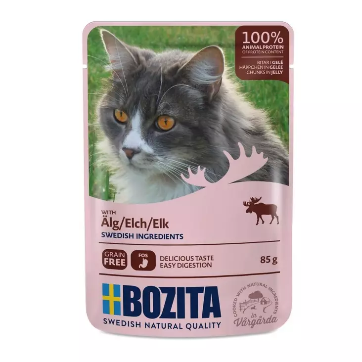 Bozita Hirvi Hyytelössä 85g - Bozita märkäruoat - 7300330036339 - 1