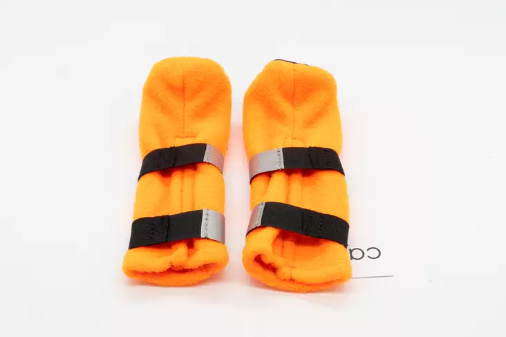 Cajadus Fleecetossu oranssi 2kpl - Tossut ja kengät - 4743339104419 - 1