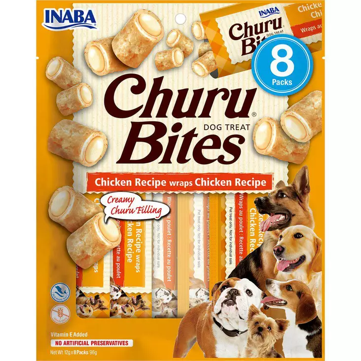 Churu Bites Chicken Kanaherkut koiralle - Koiran makupalat ja herkut - 8859387701329 - 1