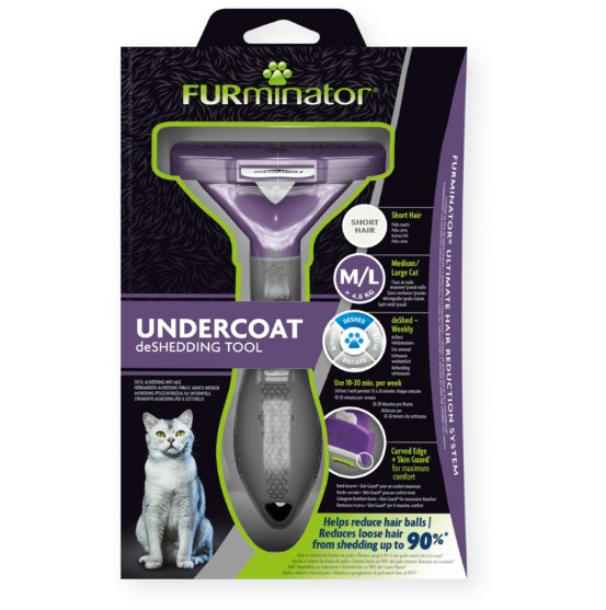 FURminator Cat Short hair M/L - Kissan turkinhoito ja trimmaus - 4048422141259 - 1