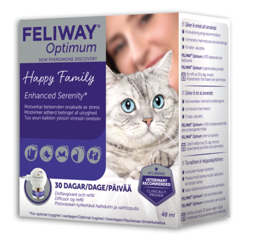 Feliway Optimum Happy Family - Kissan mieliala - 3411113037369 - 1