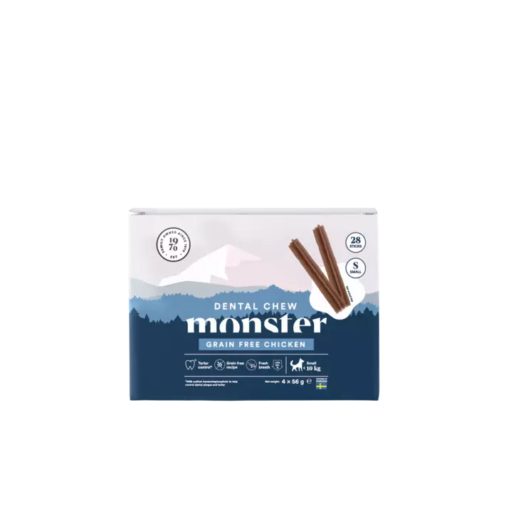 Monster Dog Dental Chew GF Chicken 28kpl - Koiran puruluut - 7350040126479 - 1