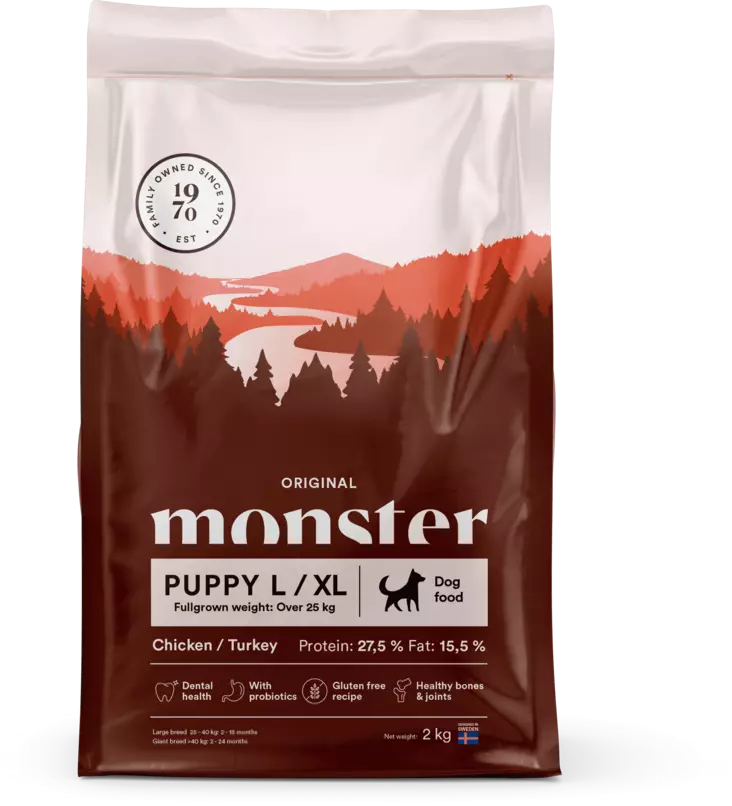 Monster Dog Original Puppy L/XL - Monster kuivaruoat - 7350040124529 - 1