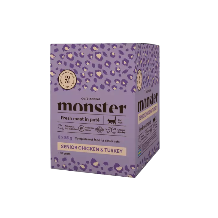 Monster Cat Senior Chicken & Turkey - Monster märkäruoat - 7350040124949 - 1