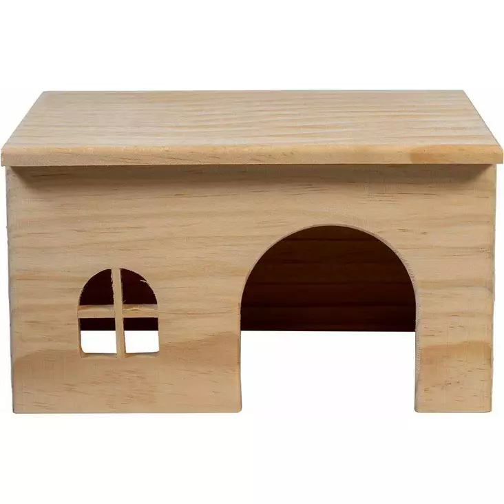 Ozami Puutalo M 28x16x18cm - Mökit ja pesät kaneille ja jyrsijöille - 7330002054729 - 1